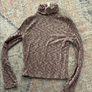 Madewell Turtleneck Sweater with Textured Knit